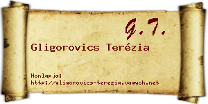 Gligorovics Terézia névjegykártya