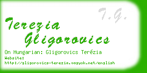 terezia gligorovics business card